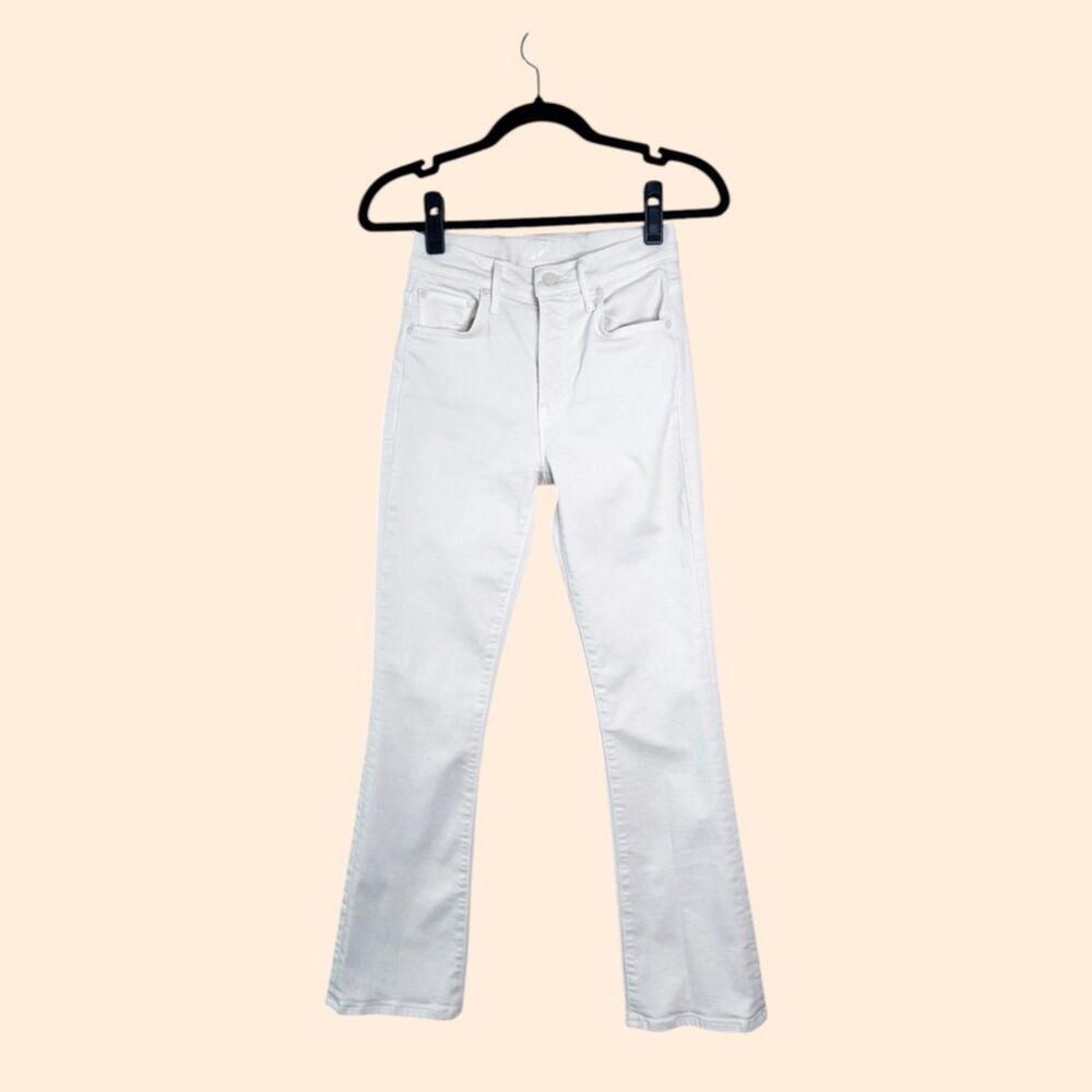 MOTHER Denim Insider Flood Crystal Gray